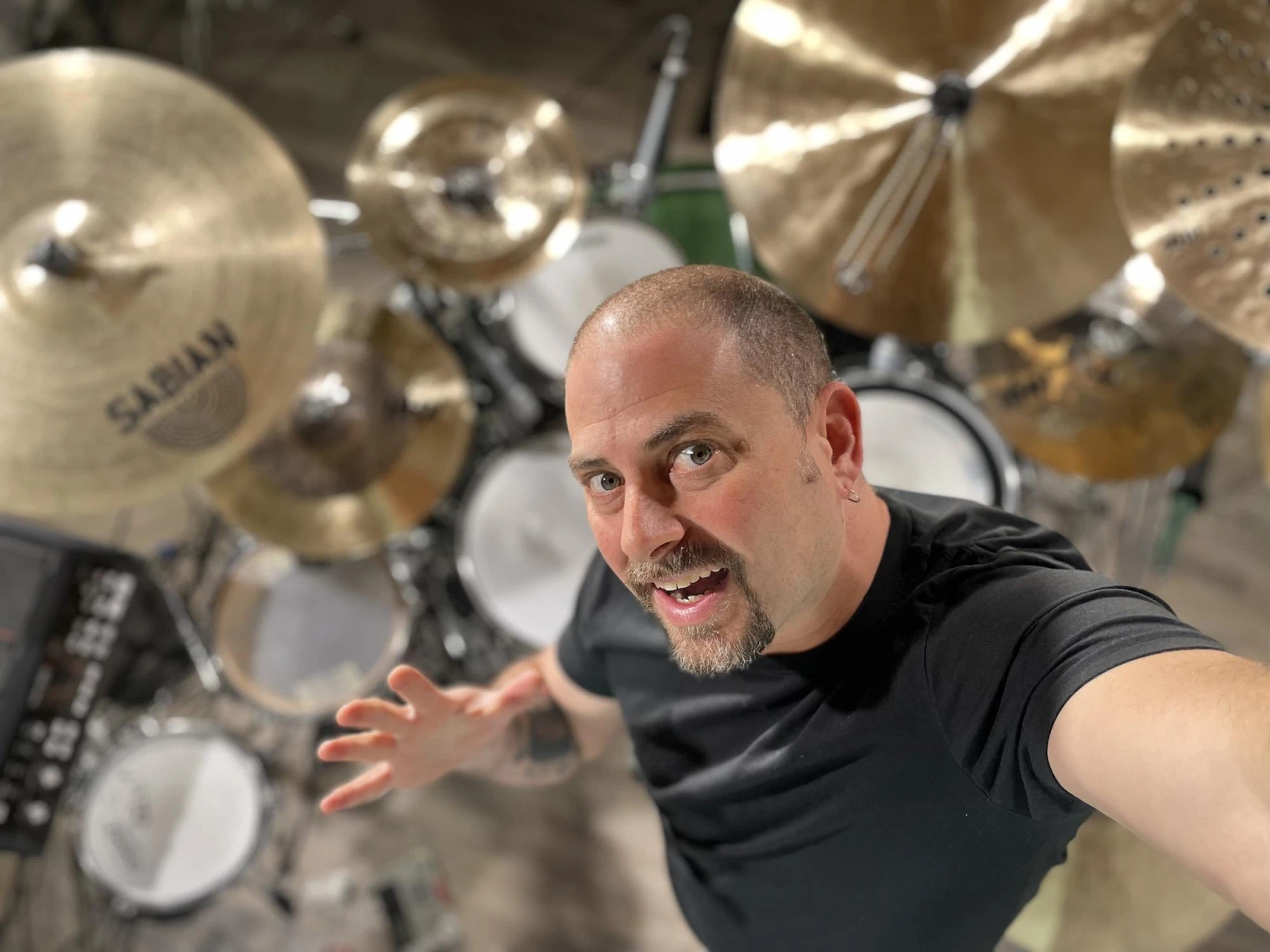 Jay Fenichel at his drum kit